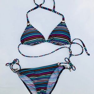 Striped bathingsuit